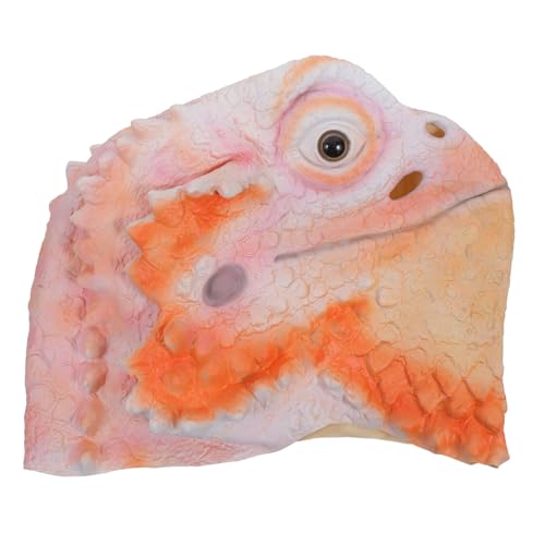 minkissy Lustige Lizard Maske für Halloween Weiches und Langlebiges Tierkopf Kostüm Accessoire für Partys und Cosplay Einteilig Einfach zu Reinigen und Wiederverwendbar minkissy Lustige Lizard Maske für Halloween Weiches und Langlebiges Tierkopf Kostüm Accessoire für Partys und Cosplay Einteilig Einfach zu Reinigen und Wiederverwendbar von minkissy