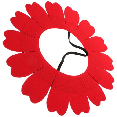 minkissy Lustige Sonnenblumen kopfbedeckung Filzstoff Sichtbares Gesicht Party Performance requisite für Tanz Festival Sportveranstaltungen und Karneval von minkissy