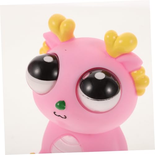 minkissy Lustiges Pop Ball Stressspielzeug Dragon Form Tragbares Verschleißfestes Kinderspielzeug zur Stresslinderung Kreatives Augenpopsen Design Robustes Fidget Toy für Büro und Alltag von minkissy