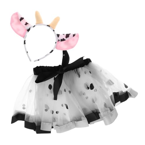 minkissy Mädchenkuhrock Kuhkostüm für Cosplay Tüllrock Karnevalsrock Tutu-Rock für Babymädchen Stirnband mit Kuhohren Cosplay-Party-Accessoires Tutu-Rock Kostümzubehör Polyester minkissy Mädchenkuhrock Kuhkostüm für Cosplay Tüllrock Karnevalsrock Tutu-Rock für Babymädchen Stirnband mit Kuhohren Cosplay-Party-Accessoires Tutu-Rock Kostümzubehör Polyester von minkissy