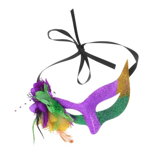 minkissy Maske Augenklappe Halloween-Requisiten Maskenball Maske Augenmaske für Männer und Frauen Tanzmaske Osterblumen Maske Irische Maske Requisiten für Kostümpartys Kostüm Maske Plastik von minkissy