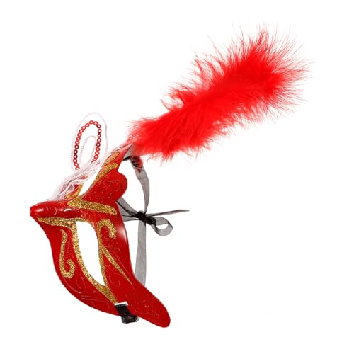minkissy Masquerade Halbgesichts Maske mit Federschmuck Dekorative Party und Halloween Maske für Tanz Bühnenauftritte und Cosplay Einzigartiges für Besondere Anlässe minkissy Masquerade Halbgesichts Maske mit Federschmuck Dekorative Party und Halloween Maske für Tanz Bühnenauftritte und Cosplay Einzigartiges für Besondere Anlässe von minkissy