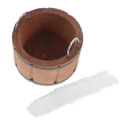 minkissy Maßstab Holz Badewanne mit Bubble Bath Sicheres Mini Badezimmer Zubehör für Puppenhaus Dekoration und Kreatives Spiel von minkissy