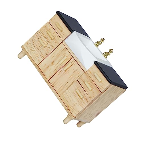 minkissy Maßstab Holz Mini Toilet Toys Dekoration Tragbar Kinderspielzeug von minkissy
