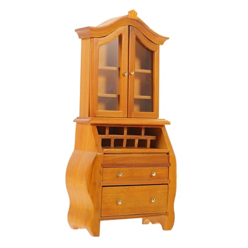 minkissy Maßstab Mini Puppenhaus Möbel Stabiles Platzsparendes Regal für Puppenhauszimmer Langlebig und Dekorativ für Miniatur Szenen von minkissy