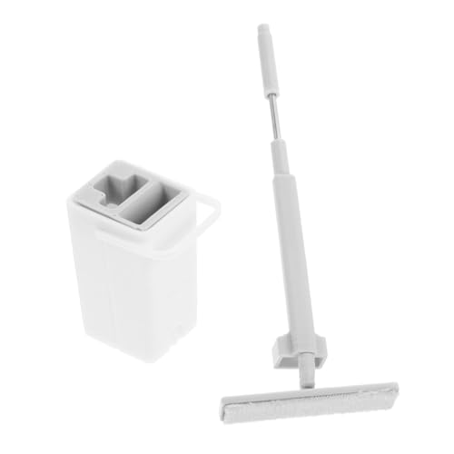 minkissy Maßstab Mini Schwamm Mop mit Eimer Detailgetreu für Puppenhauszubehör und Dekoration minkissy Maßstab Mini Schwamm Mop mit Eimer Detailgetreu für Puppenhauszubehör und Dekoration von minkissy