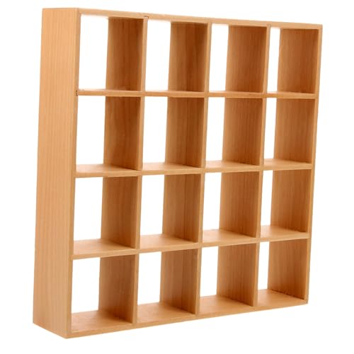 minkissy Maßstab Miniatur Möbel Zubehör Holzregal für Puppenstube und Miniatur Haus Dekoration von minkissy