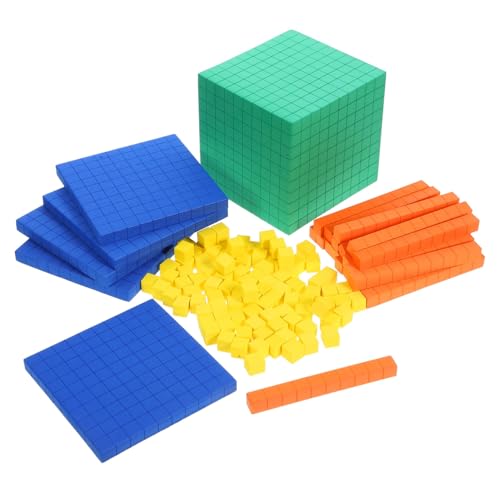 minkissy Mathe Lernwürfel Bunte Rechenwürfel Dezimalstellen Modell für Grundschule Matheunterricht Praktischen Rechnenlernen von minkissy