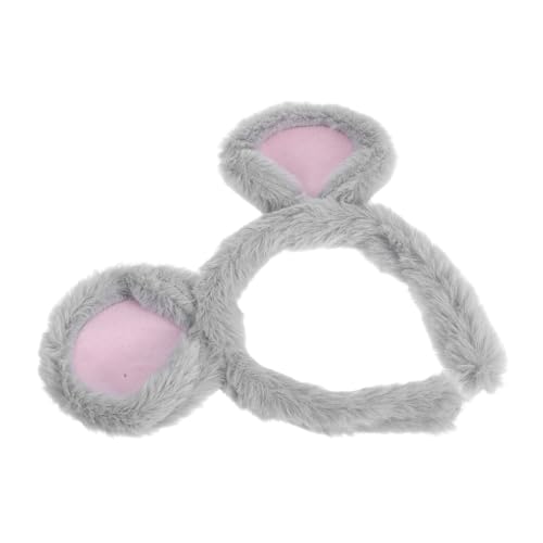 minkissy Mausohren Haarband für Kopfbedeckung für Halloween und Cosplay Verstellbares Tierohren Stirnband für Verschiedene Anlässe und Outfits von minkissy