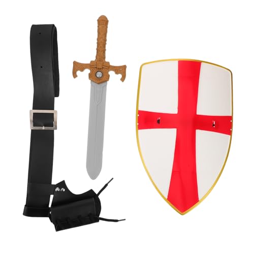 minkissy Medieval Cosplay Set mit Wikinger Gürtel Kreuzschild und Schwerthalter Bequemes Langlebiges Ritterzubehör für Piraten Renaissancekostüme zu Halloween und Mottopartys minkissy Medieval Cosplay Set mit Wikinger Gürtel Kreuzschild und Schwerthalter Bequemes Langlebiges Ritterzubehör für Piraten Renaissancekostüme zu Halloween und Mottopartys von minkissy