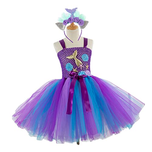 minkissy Meerjungfrauenkleid Für Kleine Mädchen Kleiden Sich Mädchenkleid Tutu-rock Meerjungfrau-kleid Meerjungfrauenrock Für von minkissy