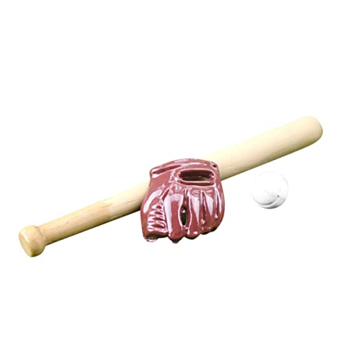 minkissy Mini Baseball Set Teilig DIY Miniatur Haus Dekoration Mini Baseballschläger und Handschuh Kleines Rollenspiel für und Praktische Wohnaccessoires minkissy Mini Baseball Set Teilig DIY Miniatur Haus Dekoration Mini Baseballschläger und Handschuh Kleines Rollenspiel für und Praktische Wohnaccessoires von minkissy