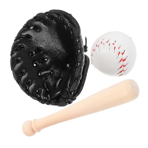minkissy Mini Baseball aus Miniatur Baseballschläger Handschuh und Ball Detailreiche Sportdekoration für Mini Häuser Langlebig Schwarze Farbgebung für Sportfans und Sammler minkissy Mini Baseball aus Miniatur Baseballschläger Handschuh und Ball Detailreiche Sportdekoration für Mini Häuser Langlebig Schwarze Farbgebung für Sportfans und Sammler von minkissy