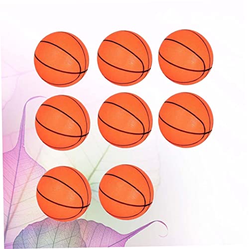 minkissy Mini Basketball Set Teilig mit Aufblasbaren Orangen Mini Bällen und Tragbarem Handluftpumpe Robustes Dicker PVC Indoor für Spiel und Freizeit von minkissy