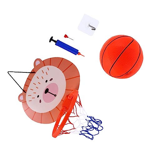 minkissy Mini Basketballkorb für Robustem Kunststoff Indoor und Outdoor mit Aufhängeseil für Tür Fenster Wand Spielerisches Basketballspielzeug Eltern Junge Mädchen Zufällige Farbe von minkissy