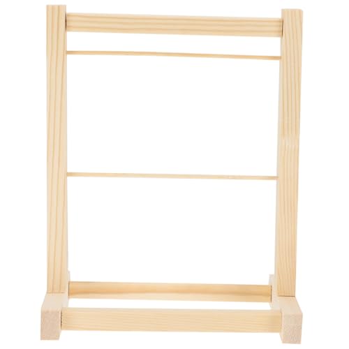 minkissy Mini Holz Kleiderständer Doppelstöckig Puppenkleidung Halter Puppen Kleiderbügel Organizer Robust Natürliches Material für Spielzeugkleidung und Aufbewahrung minkissy Mini Holz Kleiderständer Doppelstöckig Puppenkleidung Halter Puppen Kleiderbügel Organizer Robust Natürliches Material für Spielzeugkleidung und Aufbewahrung von minkissy