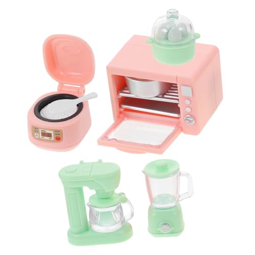 minkissy Mini Küchenutensilien Set Puppenhaus Küchenzubehör Miniatur Hausbedarf Realistische Küchengeräte Deko für Puppenhaus Landschaftsdekoration von minkissy