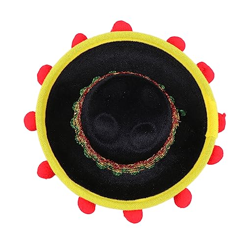 minkissy Mini Mexiko Hut mit Haarballen Design Elastischer Kinnriemen für Karneval Partys Fotorequisite für Erwachsene Haustiere Leicht Farbenfroh minkissy Mini Mexiko Hut mit Haarballen Design Elastischer Kinnriemen für Karneval Partys Fotorequisite für Erwachsene Haustiere Leicht Farbenfroh von minkissy