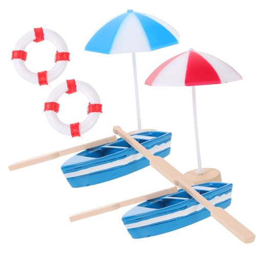 minkissy Mini Stranddekor Teilig mit Blauen Booten Kleinen Sonnenschirmen und Holz Schwimmringen Langlebige Mikro Landschafts Deko für Puppenhaus und Sommer Mikroszene minkissy Mini Stranddekor Teilig mit Blauen Booten Kleinen Sonnenschirmen und Holz Schwimmringen Langlebige Mikro Landschafts Deko für Puppenhaus und Sommer Mikroszene von minkissy