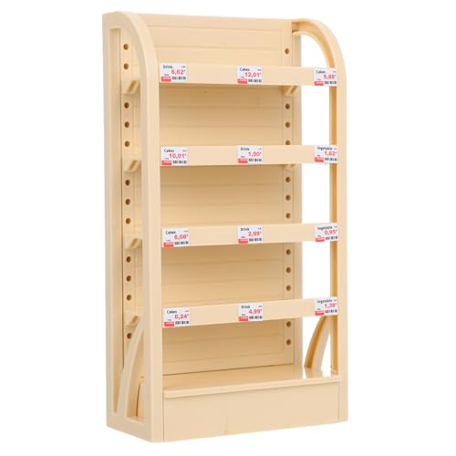 minkissy Mini Supermarkt Regale für Puppenhaus Mehrschichtiger Ausstellungsständer für Lebensmittel und Perfektes Miniaturmöbel für Kreatives und Aufbewahrung minkissy Mini Supermarkt Regale für Puppenhaus Mehrschichtiger Ausstellungsständer für Lebensmittel und Perfektes Miniaturmöbel für Kreatives und Aufbewahrung von minkissy