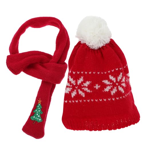 minkissy Mini Weihnachtsmütze und Schal Strickmütze mit Schneeflocken Muster Widerstandsfähiger Vielseitiger Weihnachts Deko Schal für Puppen Mini Schneemänner und DIY Bastelbedarf minkissy Mini Weihnachtsmütze und Schal Strickmütze mit Schneeflocken Muster Widerstandsfähiger Vielseitiger Weihnachts Deko Schal für Puppen Mini Schneemänner und DIY Bastelbedarf von minkissy