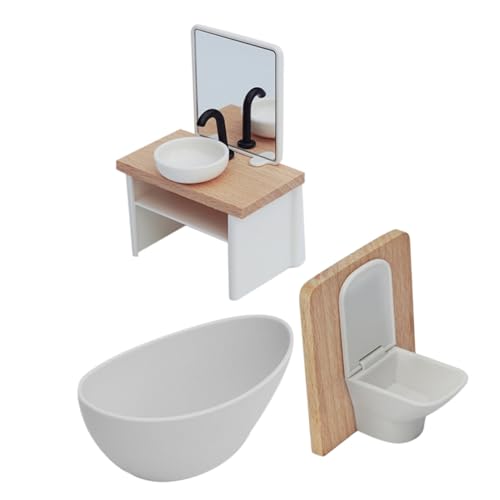 minkissy Miniatur-badezimmerset Für Puppenhäuser Puppenhaus-duschraum Mini-waschbecken Toilette Badezimmer-grundausstattung Spielzeug Für Junge Mädchen Szenenlayout Dekoration minkissy Miniatur-badezimmerset Für Puppenhäuser Puppenhaus-duschraum Mini-waschbecken Toilette Badezimmer-grundausstattung Spielzeug Für Junge Mädchen Szenenlayout Dekoration von minkissy