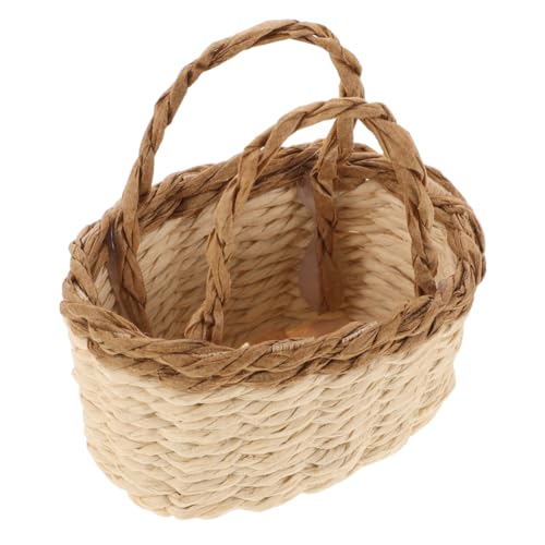 minkissy Miniatur Flechtkorb mit Henkel für Puppenhaus Woven Basket als Fotorequisite für Mini Szenen für Dollhouse Dekoration und Kreative Inszenierungen minkissy Miniatur Flechtkorb mit Henkel für Puppenhaus Woven Basket als Fotorequisite für Mini Szenen für Dollhouse Dekoration und Kreative Inszenierungen von minkissy