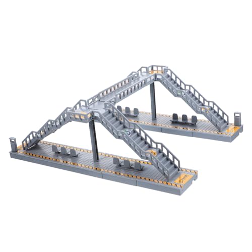 minkissy Miniatur Fußgängerbrücke Modellset aus Stabilem Kunststoff Vielseitig als Sandtisch Dekoration Puppenhaus Zubehör und DIY Bastelmaterial für Wohn und Kinderzimmer Geeignet von minkissy