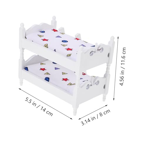 minkissy Miniatur Möbel Leichtes Langlebiges Puppenmöbel Zubehör für Kinderzimmer Dekoration für Puppenhaus Schlafzimmer Szenen von minkissy