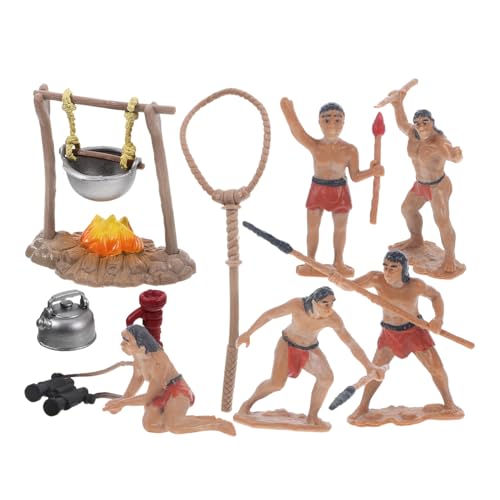 minkissy Miniatur Primitive Männer Figuren Teiliges Outdoor Robuste Kunststoffmodelle Realistische Überlebensausrüstung Geeignet für Garten und Basteln minkissy Miniatur Primitive Männer Figuren Teiliges Outdoor Robuste Kunststoffmodelle Realistische Überlebensausrüstung Geeignet für Garten und Basteln von minkissy