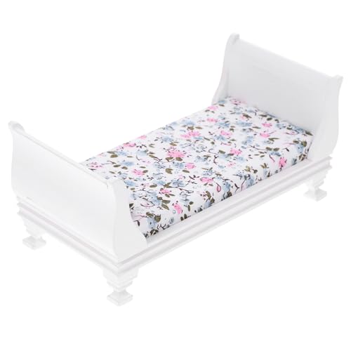 minkissy Miniatur Puppenbett aus Holz für Puppenhaus Vintage Einzelbett Perfektes Schlafzimmermöbel für Mini Szenen Robust und Platzsparend minkissy Miniatur Puppenbett aus Holz für Puppenhaus Vintage Einzelbett Perfektes Schlafzimmermöbel für Mini Szenen Robust und Platzsparend von minkissy