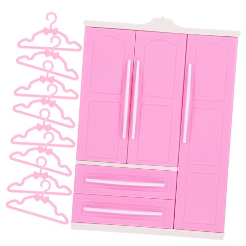 minkissy Miniatur Puppenhaus Garderobe mit Kleiderbügeln Realistische Mini Kleidung Organizer Tragbares Puppenzubehör für Kinderzimmer Dekoration und Rollenspiel minkissy Miniatur Puppenhaus Garderobe mit Kleiderbügeln Realistische Mini Kleidung Organizer Tragbares Puppenzubehör für Kinderzimmer Dekoration und Rollenspiel von minkissy