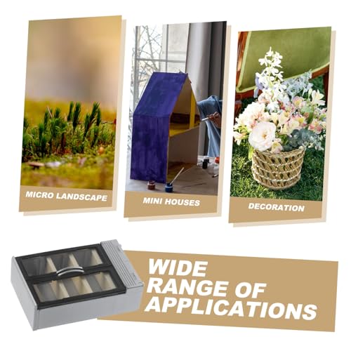 minkissy Miniatur Puppenhaus Kühlschrank Modell Handgefertigt Doppeltürig Acryl Kunststoff Realistische Mini Dekoration für DIY Puppenhaus Küche Mini Ornament für Basteln von minkissy
