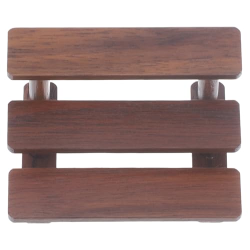 minkissy Miniatur Puppenhaus Möbel Holz Regal Kleines DIY Miniaturmöbel Display Rack Robustes Puppenhaus Zubehör für Kreative Miniaturdekoration Stilvoll und Praktisch von minkissy