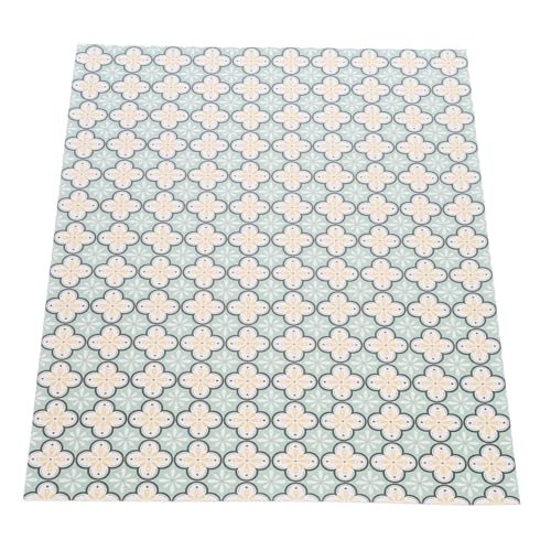 minkissy Miniatur Puppenhausboden PU DIY Bodenbelag Simulierter Keramikfliesen Look Zuschneidbar Robust und Glatt Vielseitig für Haus Dekoration und Szenenbau Skandinavisches Grün von minkissy