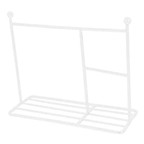 minkissy Miniatur Puppenkleiderständer aus Robustem Weiß Lackiert Stabiler Kleiderhalter für Puppenhaus als Display für Puppen und Haustierbekleidung Langlebiges Puppenzubehör von minkissy