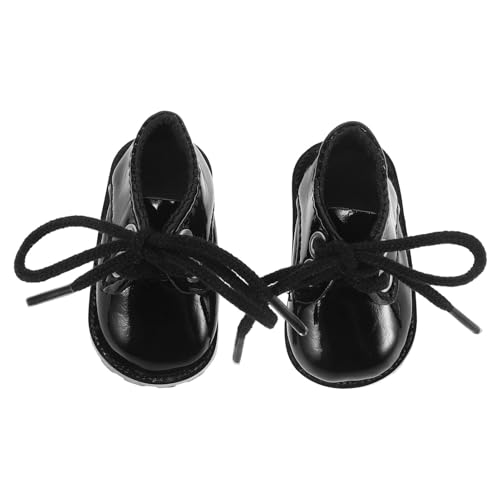 minkissy Miniatur Puppenschuhe aus Kunstleder Puppenzubehör Stilvolle Flache Schuhe für Bjd Puppenhaus Robust Gefertigt Niedliche Kleine Haus Accessoires für Spiel und Dekoration von minkissy