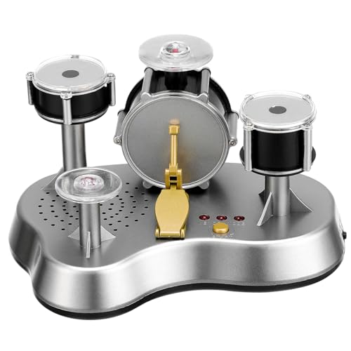 minkissy Miniatur Schlagzeugset mit LED Lichtern Tragbares Elektronisches Finger Trommelspielzeug für Kompaktes Desktop Musikinstrument für Drinnen und Unterwegs für Jungen und Mädchen minkissy Miniatur Schlagzeugset mit LED Lichtern Tragbares Elektronisches Finger Trommelspielzeug für Kompaktes Desktop Musikinstrument für Drinnen und Unterwegs für Jungen und Mädchen von minkissy