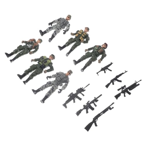 minkissy Miniatur Soldatenfiguren Modelle für Sandtisch Realistische Miniaturmenschen für DIY und Tischdekoration von minkissy