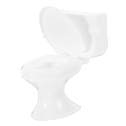 minkissy Miniatur Toilette für Puppenhaus Realistisches Zubehör für Badezimmer für Kreativen Rollenspiel Hochwertiges Mini Modell für Fantasievolles von minkissy