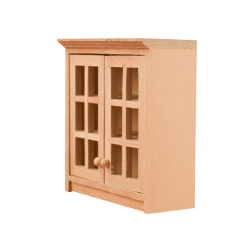 minkissy Miniatur Wandregal aus Holz Handgefertigtes Möbelstück für Puppenhäuser Dekoration für Wohnzimmer und Schlafzimmer von minkissy