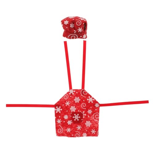 minkissy Miniatur Weihnachtsdeko Puppenhaus Kochschürze und Kochmütze Weiches Stoffmaterial Charmantes Backen Kostüm für Puppen Festliche Küche Szene Zubehör Weihnachtselfen Outfit minkissy Miniatur Weihnachtsdeko Puppenhaus Kochschürze und Kochmütze Weiches Stoffmaterial Charmantes Backen Kostüm für Puppen Festliche Küche Szene Zubehör Weihnachtselfen Outfit von minkissy