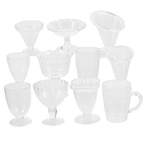 minkissy Miniatur Weingläser Transparent Mini Becher Puppenhaus Zubehör Miniatur Trinkbecher Dekorativ DIY für Puppenhaus und Micro Landschaft minkissy Miniatur Weingläser Transparent Mini Becher Puppenhaus Zubehör Miniatur Trinkbecher Dekorativ DIY für Puppenhaus und Micro Landschaft von minkissy