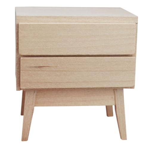 minkissy Miniaturmöbel Modell Holz Nachttisch Unlackiert Puppenhaus Sideboard Miniatur Schrank Dekoration für Miniaturhaus Schlafzimmer Wohnzimmer minkissy Miniaturmöbel Modell Holz Nachttisch Unlackiert Puppenhaus Sideboard Miniatur Schrank Dekoration für Miniaturhaus Schlafzimmer Wohnzimmer von minkissy