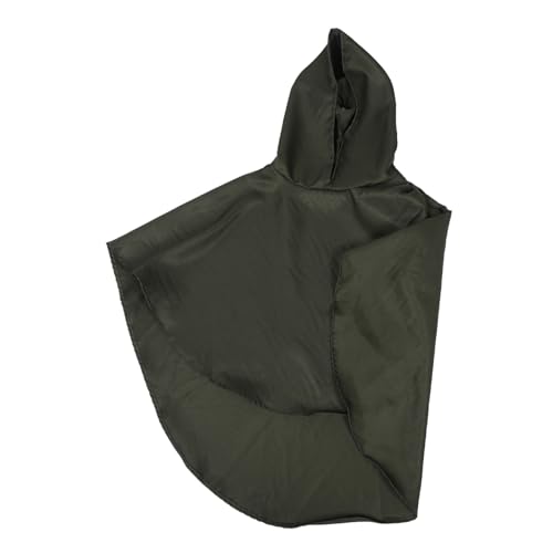 minkissy Mittelalterlicher Kapuzenkap Halloween umhang Mittelalter umhang mittelalterliche Kleidung Zauberer-Umhang-Umhang mittelalterliche Umhanghaube Mantel Polyester Olive Green von minkissy