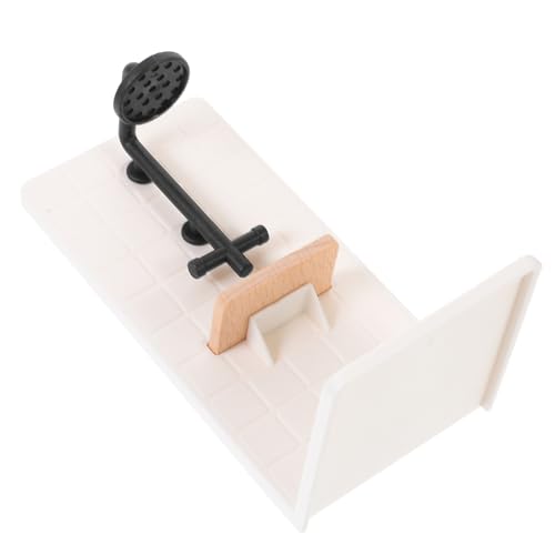 minkissy Modell Badezimmer Dekoration Stabiles Realistisches Mini Badmöbel Zubehör für Puppenhaus Badezimmer Szene von minkissy