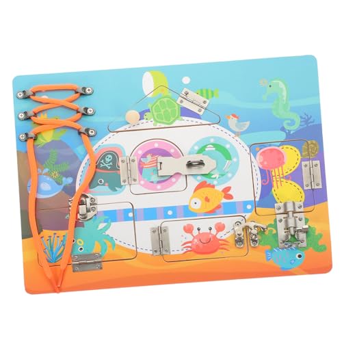 minkissy Montessori Busy Board für Kleinkinder Jahre Buntes Lernspielzeug zur Feinmotorik Sensorisches Activity Board als für Mädchen und Jungen von minkissy
