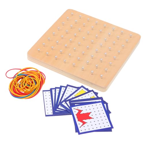minkissy Montessori Geoboard Holzspielzeug Nägel Groß Lernbrett Mathe Formen Kreativ Motorik minkissy Montessori Geoboard Holzspielzeug Nägel Groß Lernbrett Mathe Formen Kreativ Motorik von minkissy