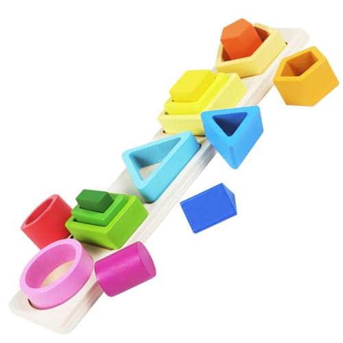 minkissy Montessori Geometrisches Formensortierspielzeug Holzspielzeug für Kreativität Logisches Fördern Geeignet für Kindergarten und Zuhause minkissy Montessori Geometrisches Formensortierspielzeug Holzspielzeug für Kreativität Logisches Fördern Geeignet für Kindergarten und Zuhause von minkissy
