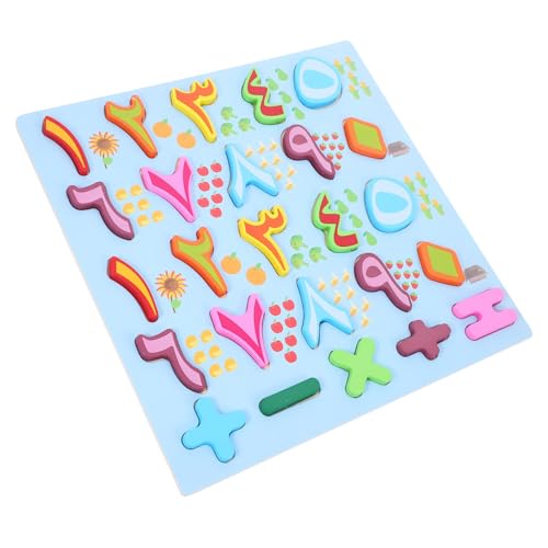 minkissy Montessori Holz Zahlenpuzzle für Lernspielzeug zur Buchstaben und Zahlenanerkennung Fördert Logisches und Feinmotorische Fähigkeiten für Vorschule und Zuhause von minkissy